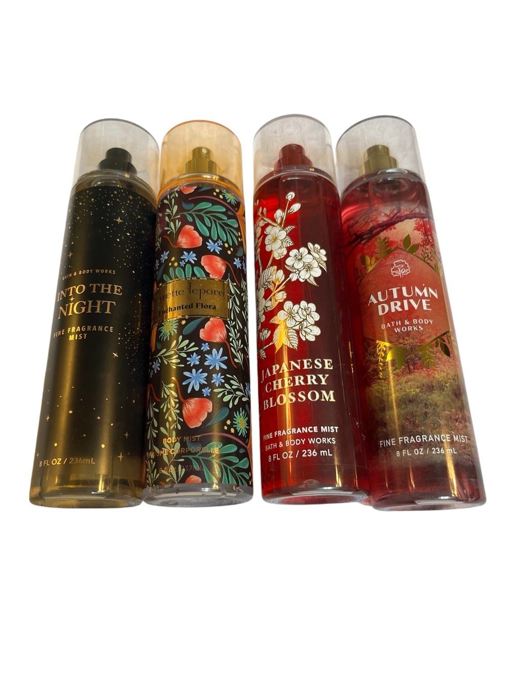 Bath & Body Works Assorted Fragrance Mists — Black, Gold, Red